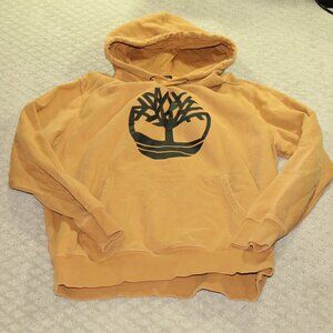 Timberland Hoodie Brown Mens XL Tree Logo Hooded Sweatshirt Regular Fit Street
